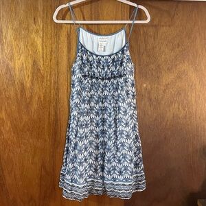 MSSP MAX STUDIO Art Nouveau Print Silk/Cotton Blend Dress Sz S